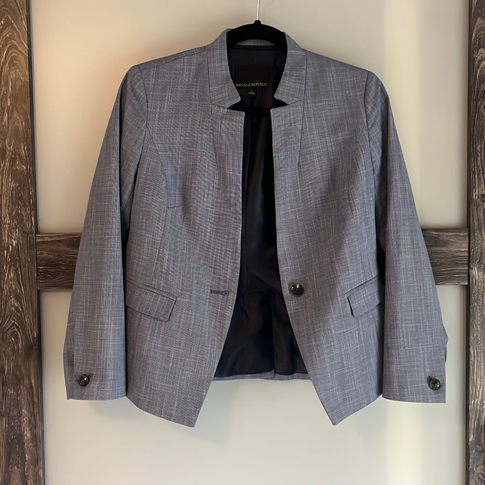 Banana Republic Collarless Blazer size 0